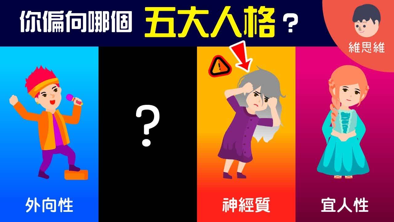 你是哪種人格類型？5大人格測試！【心理學】 | 維思維