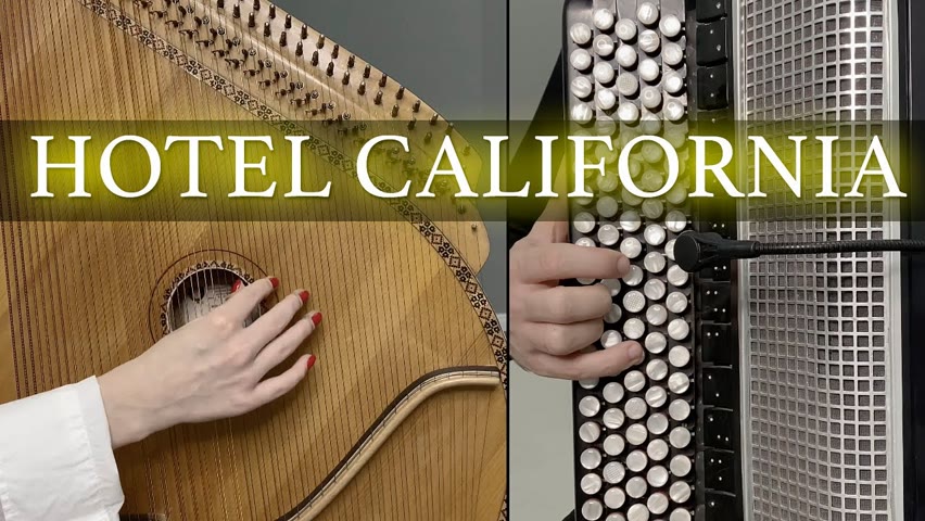 Eagles - Hotel California ( Bandura and Accordion Cover )