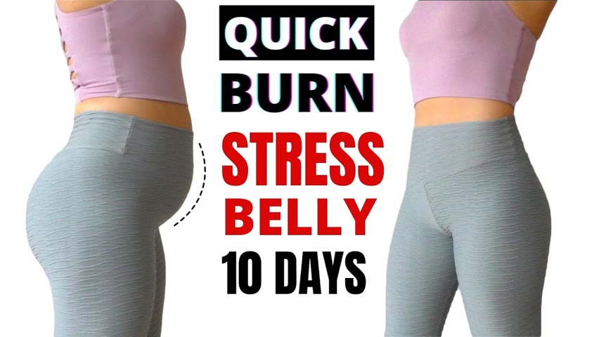 Quick burn stressed belly! de-bloating workout that works fast | Effective PMS workout