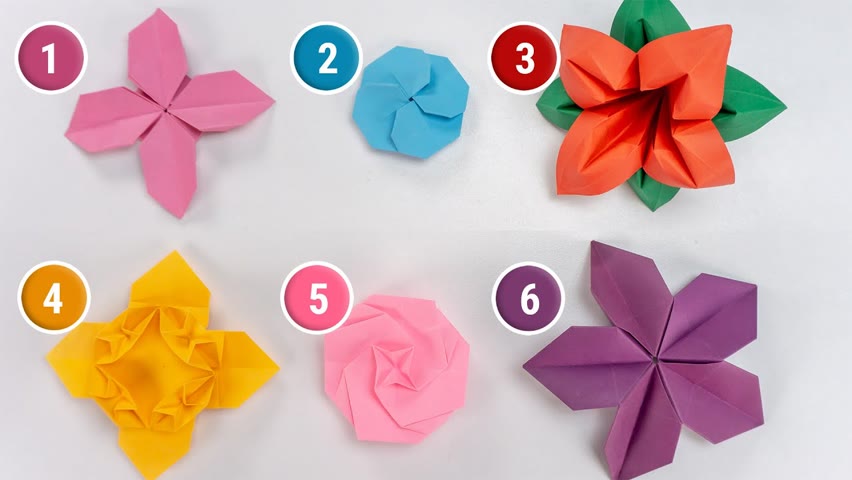 6 Origami Flowers DIY Paper Craft You Must Try by HandiWorks-2021-01 ...