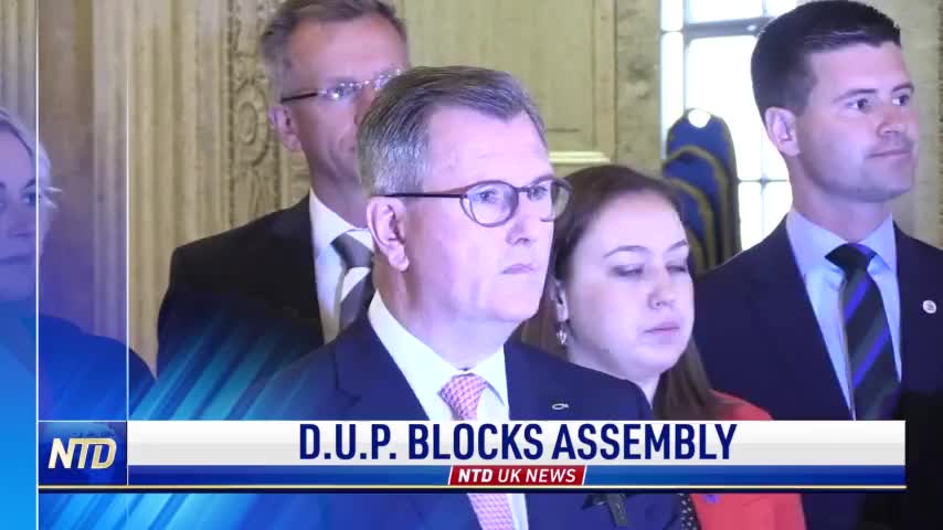 【新唐人ニュース】NTD UK News—05/13/2022🌸

#NTD　#UKNEWS 
There's a power-sharing crisis in #Belfast as the #Democratic Unionist Party blocks the new assembly. 
The unionists say their actions send a "clear message" about their opposition to the Northern Ireland Protocol.

Prime Minister Boris #Johnson wants to cut 90,000 civil service jobs and use the money saved for tax cuts.
 A Cabinet minister says the government is under intense pressure to ease the pain of soaring prices.

Footage released by #Ukraine shows heavy losses of Russian troops at a river crossing in the #Donbas region. 
British military intelligence says a Russian battalion lost almost all of its armoured vehicles there.

動画：https://bit.ly/39kSRaK

🔔 #NTDUKNEWS：https://www.ntd.com/ntd-uk-news