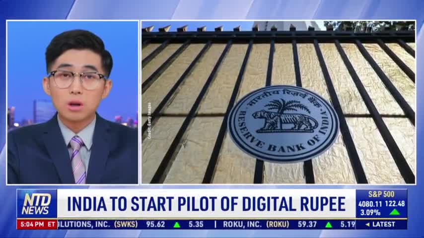 India to Start Pilot of Digital Rupee