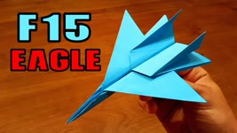 How To Make an F15 Paper Airplane | Origami F15 Jet Fighter Plane