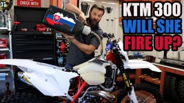 KTM 300 XC Dirt Bike Build - FIRST START!!!