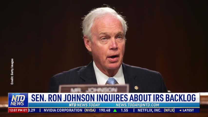 Sen. Ron Johnson Inquires About IRS Backlog