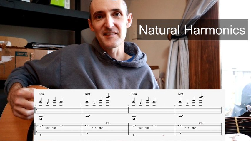 How to Play Natural Harmonics for Fingerstyle Guitar - Christmas Song Examples - Josh Snodgrass