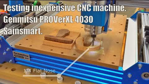Testing inexpensive CNC machine Genmitsu PROVerXL 4030 / Sainsmart. Is it possible to make inlay?
