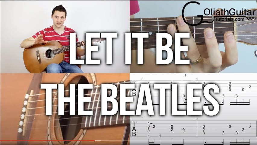 The Beatles - Let it Be (Guitar Lesson)