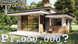 SMALL HOUSE DESIGN 75 SQM.  | 2 BEDROOM LOW-COST HOUSE  | MODERN BALAI