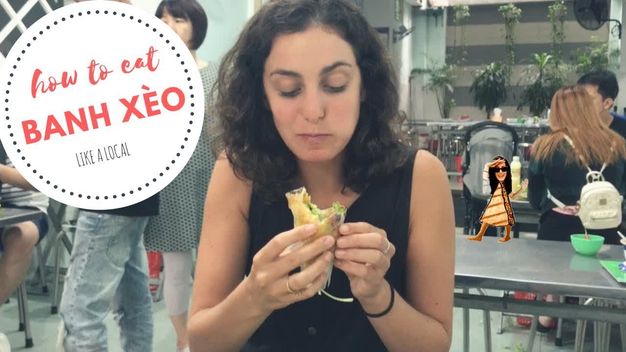 How to Eat Banh Xèo Like a Local (Vietnamese Sizzling Crepe!)