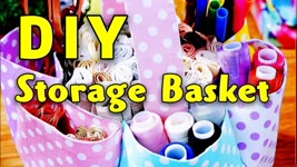 DIY Storage Basket / Fabric Basket Tutorial / Basket You Have Never Seen Before #HandyMumLin