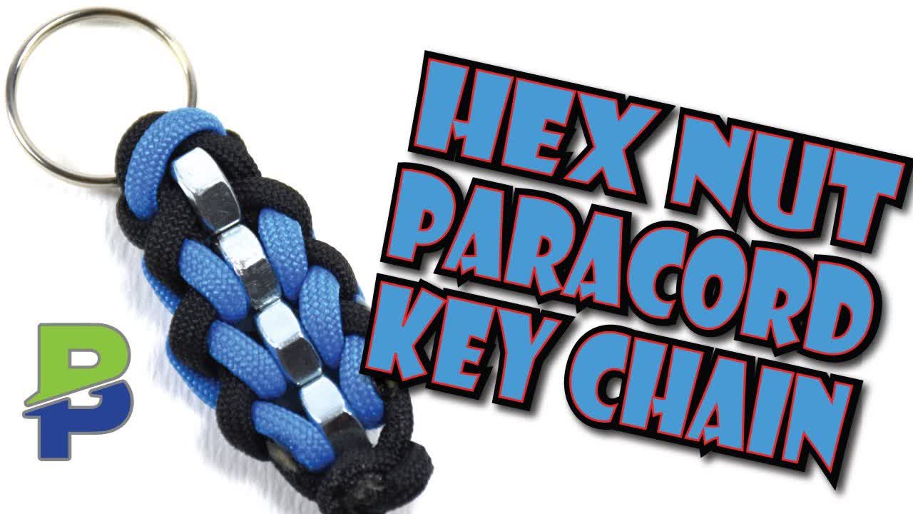 The Hex Nut Paracord Keychain - Let's Make It - BoredParacord.com