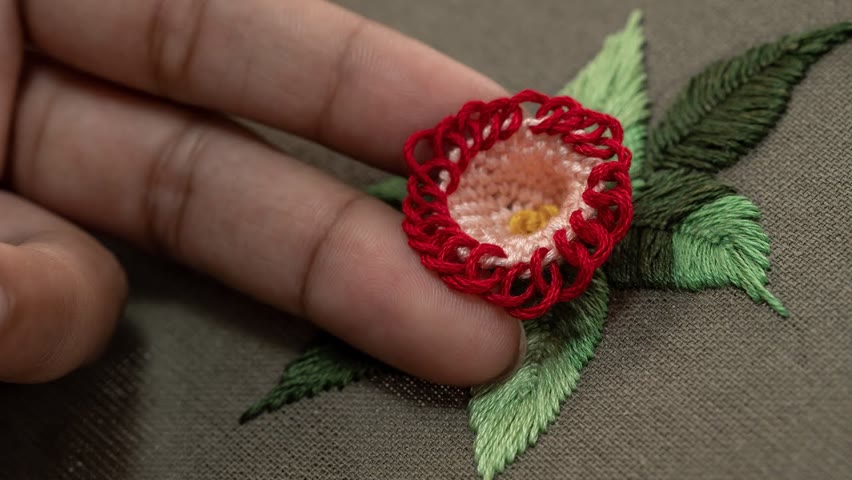 Nature's Floral Art - Embroidery design looks so easy and fun to do