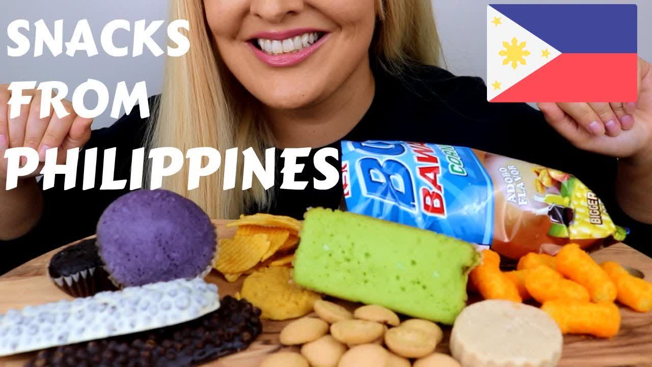 UNBOXING AND EATING SNACKS FROM PHILIPPINES ASMR MUKBANG (WHISPERING)