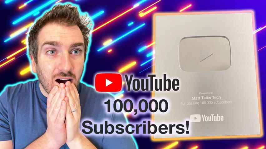YouTube 100K Silver Play Button Unboxing... delayed video!
