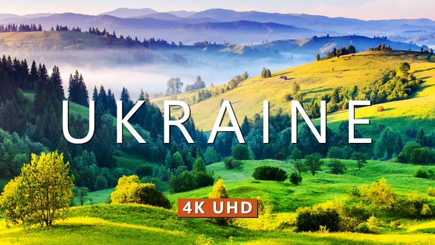 4K Drone Footage - Bird's Eye View of Ukraine, Europe - Relaxation Film with Soothing Piano Music