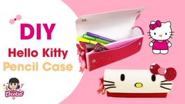 DIY Hello Kitty Pencil Case | Cute Handmade Pencil Case | School Hack