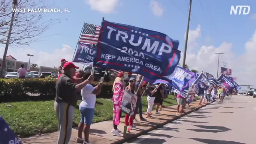 【大統領の日】ビッグ・サプライズ！ Trump Surprises Supporters at President’s Day Celebration フロリダ州・ウェストパームビーチ