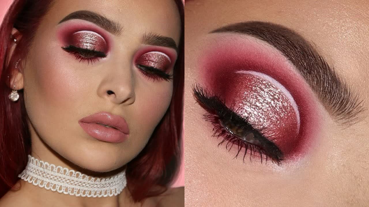 Cranberry & Rose Gold Halo Eye | Makeup Tutorial Using NEW PRODUCTS