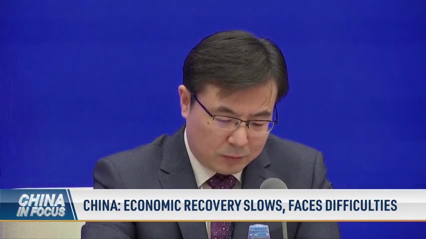 China: Economic Recovery Slows, Difficulties Ahead