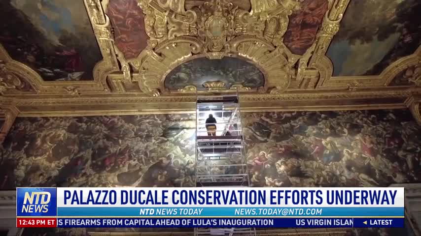 Palazzo Ducale Conservation Efforts Underway