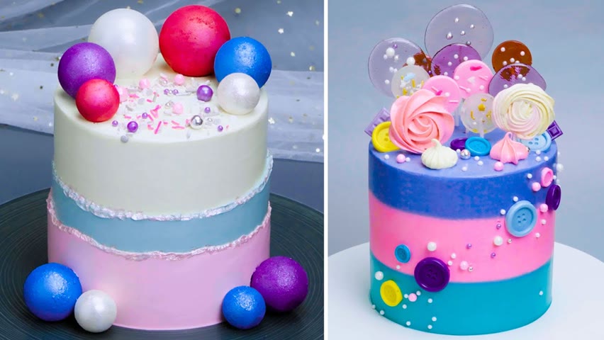 Beautiful Colorful Cake Decorating Tutorials | Yummy Rainbow Cake Decorating Ideas