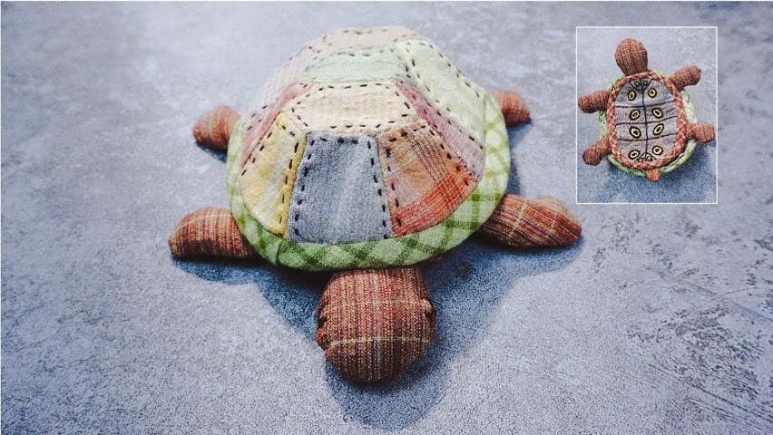 DIY Christmas Gift Idea┃Cute tortoise Storage pouch