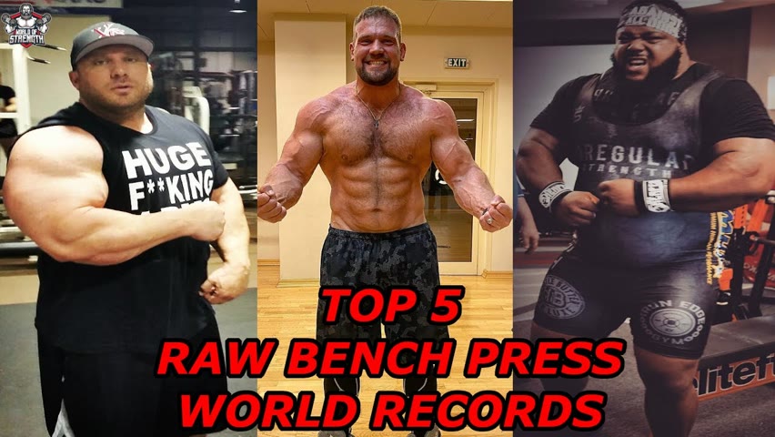 Top 5 Raw 𝐁𝐄𝐍𝐂𝐇 𝐏𝐑𝐄𝐒𝐒 World Records