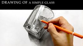 怎麽樣畫逼真的玻璃杯|畫畫教學|素描基础教程|素描静物玻璃|素描入门|怎麼畫玻璃杯