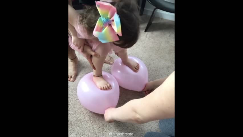 Dad Creates a New Shoes for Little Daughter