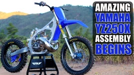 Yamaha YZ250 offroad dirt bike build - assembly.