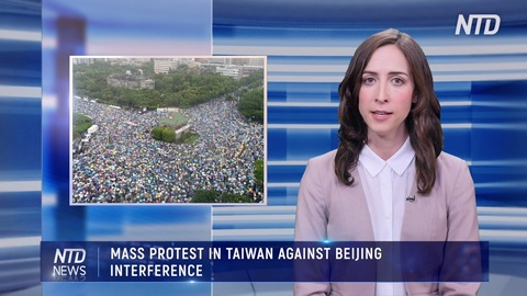MASS PROTEST IN TAIWAN AGAINST BEIJING INTERFERENCE