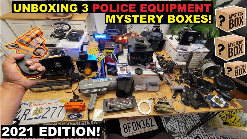 Unboxing 3 Police Equipment Mystery Boxes! | Crown Rick Auto 2021