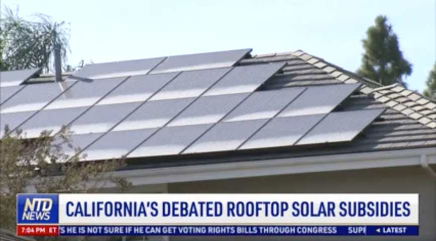 California’s Debated Rooftop Solar Subsidies