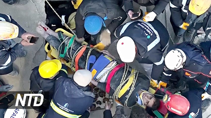 108 часов под завалами: драматические кадры спасения мужчины в Турции