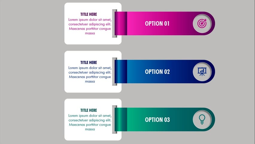 Create 3 Infographic Options in PowerPoint. Tutorial No.: 952