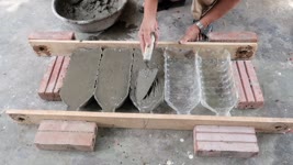 Making a Beautiful Plant Pot With Plastic Bottles and Cement For Small Garden at Home