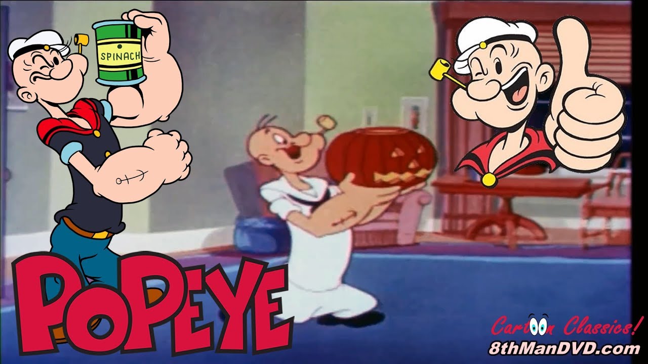 Popeye - Fright to the Finish (1954) [HD]