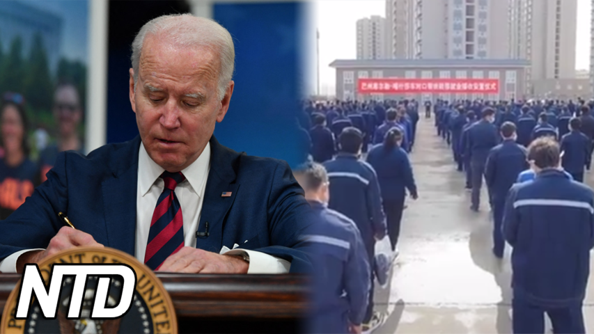 Biden undertecknar lagförslag som förbjuder import från Xinjiang | NTD NYHETER