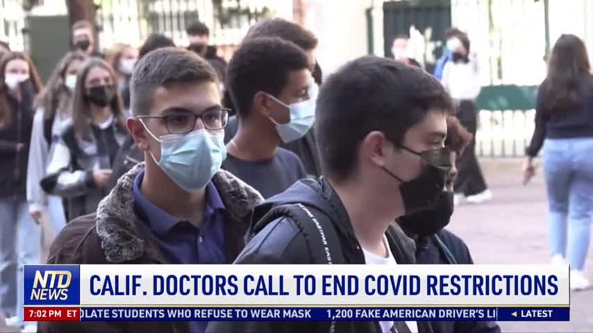 California Doctors Call to End COVID Restrictions