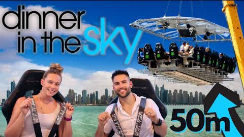 VERTIGO ALERT / Dinner In The Sky / Hanging From A Crane 164ft In The Air