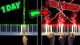 1 DAY vs 10 YEARS of PIANO