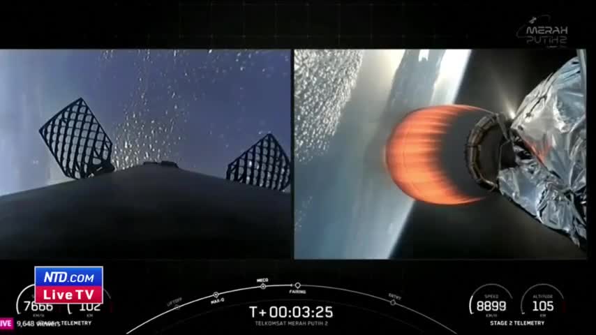 LIVE: SpaceX Falcon 9 Launches Telkomsat Merah Putih 2 Satellite