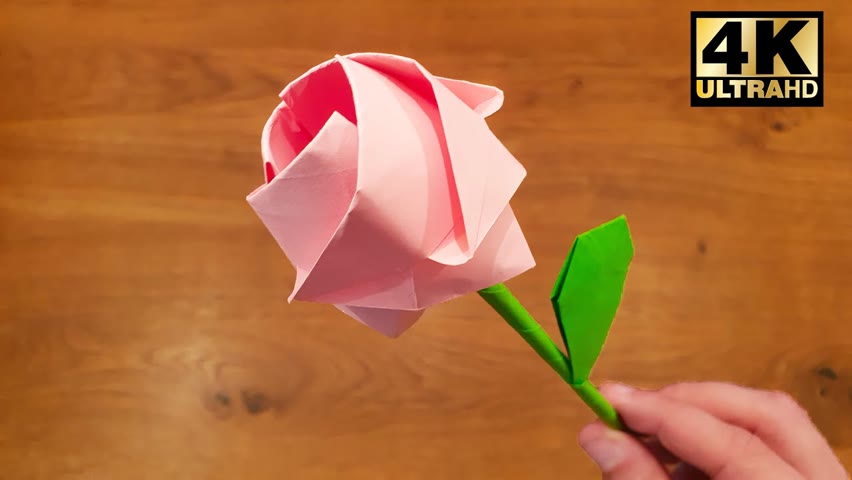 How To Make a Paper Rose - Origami