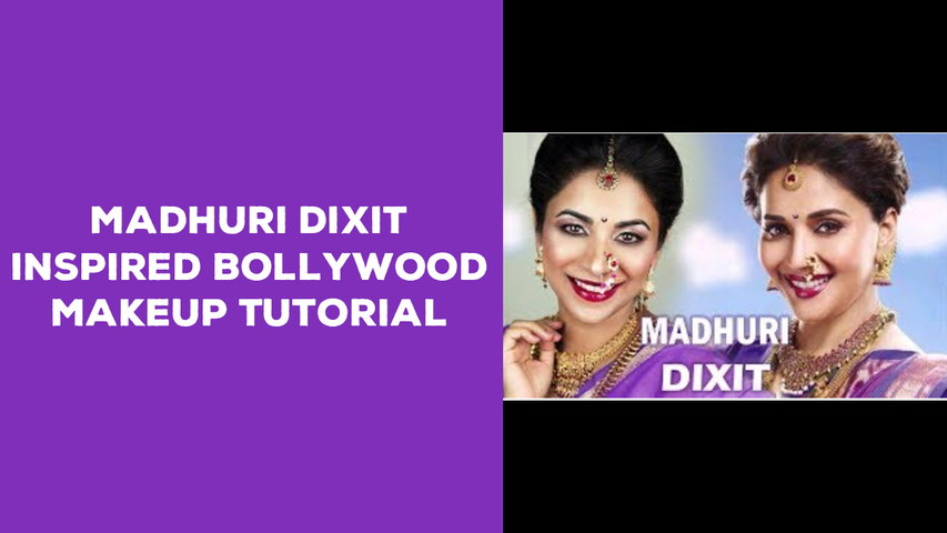 MADHURI DIXIT Inspired Bollywood Makeup Tutorial