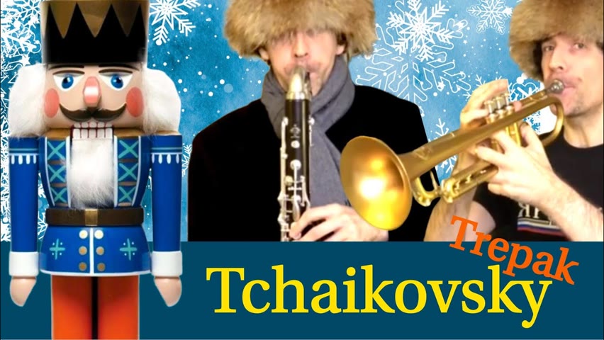 Tchaikovsky Trepak from Nutcracker for clarinet ensemble, percussions and trumpets