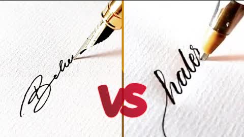 Beautiful Handwriting with a Fountain Pen and a Ballpoint Pen | Calligraphy Masters