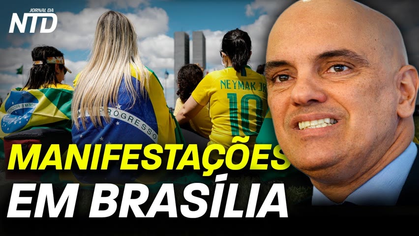 Povo vai às ruas em Brasília e São Paulo em manifestações pró-liberdade; Bolsonaro discursa