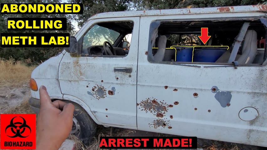 Searching An Abandoned Rolling Meth lab! | Arrest Made! Crown Rick Auto