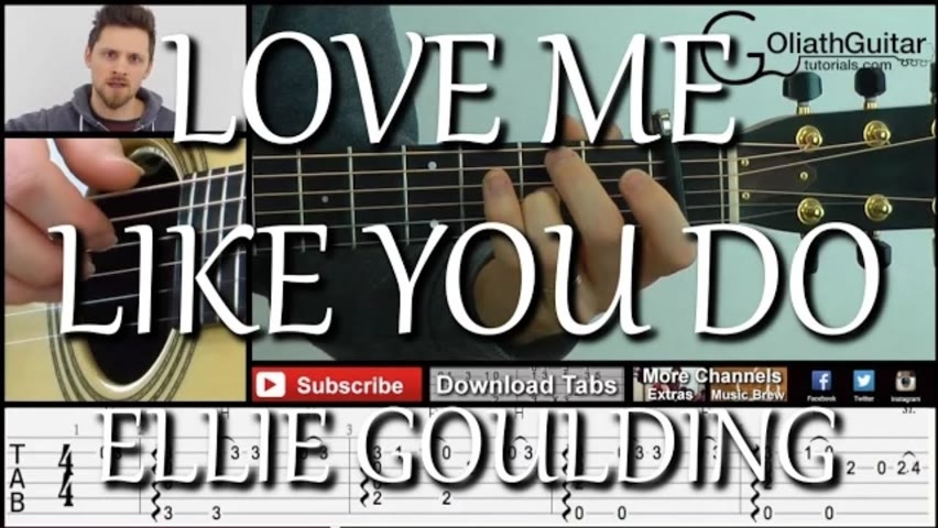 Ellie Goulding - Love Me Like You Do (Guitar Lesson)